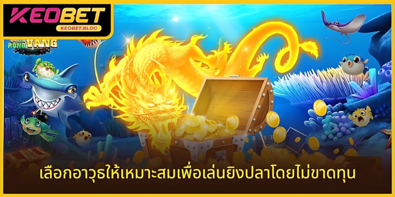 เลือกอาวุธให้เหมาะสมในวิธีเล่นเกมยิงปลาที่ไม่ขาดทุน