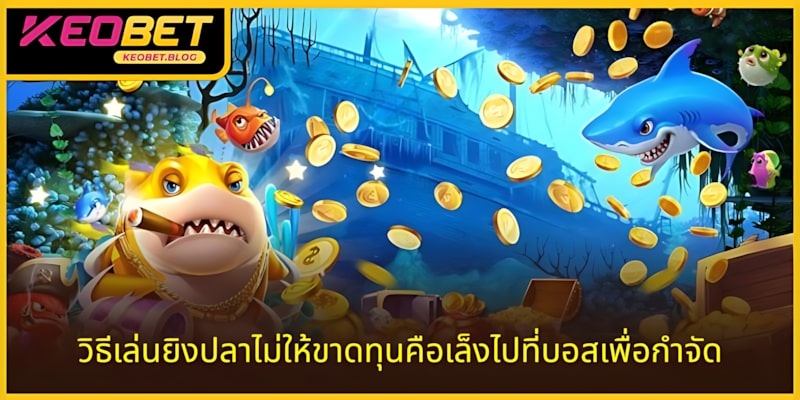 วิธีเล่นเกมยิงปลาที่ไม่ขาดทุน เล็งบอสเพื่อเอาชนะ